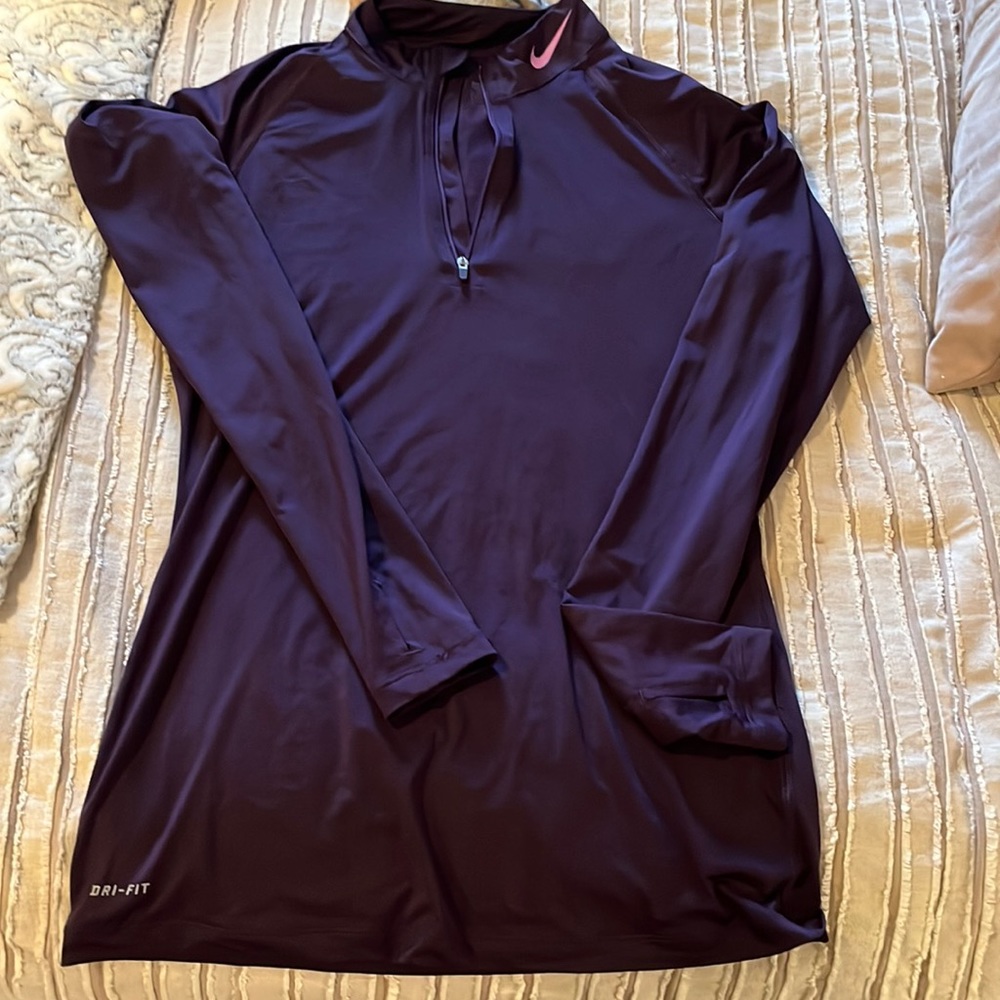 Purple Nike 1/2 zip top